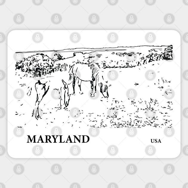 Maryland USA Sticker by Lakeric